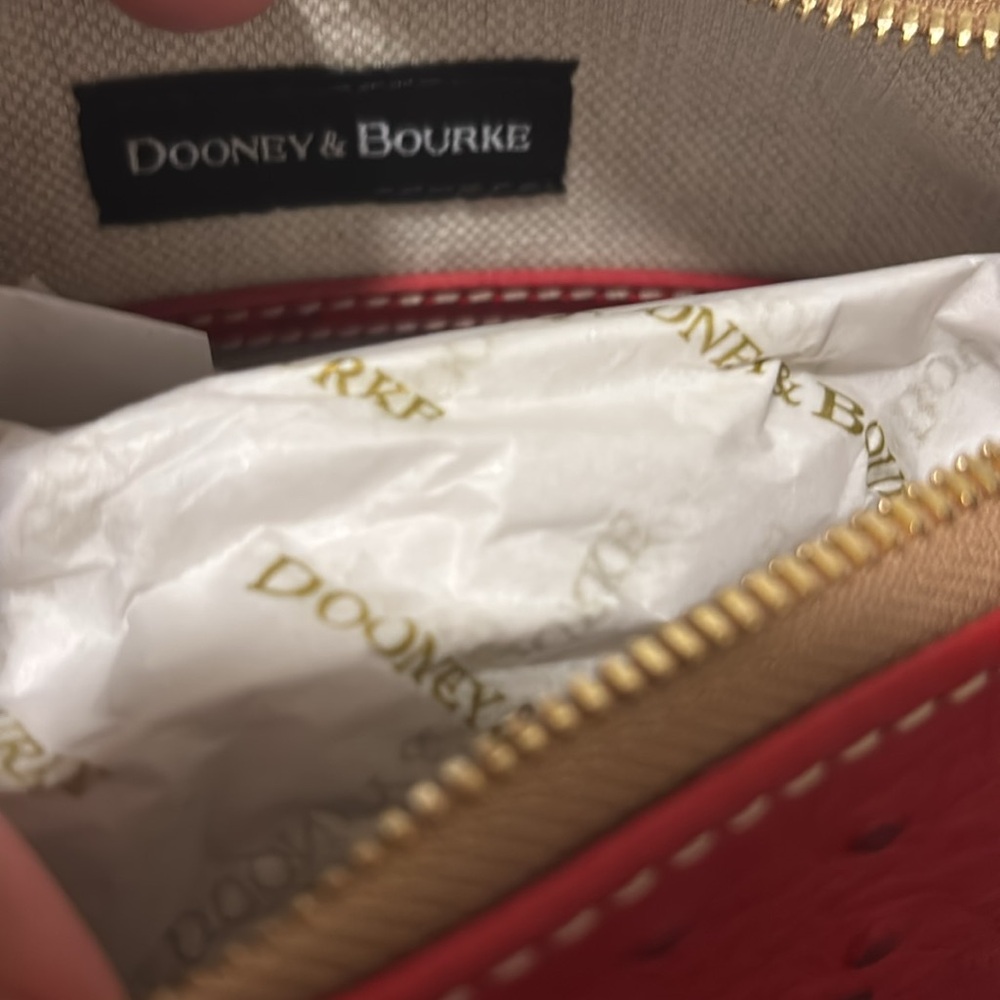 Dooney & Bourke Textured Red Crossbody Bag - Picture 8 of 8